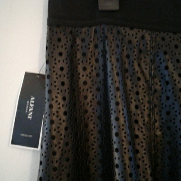 Alfani "vegan" leather eyelet skirt - Picture 4 of 7